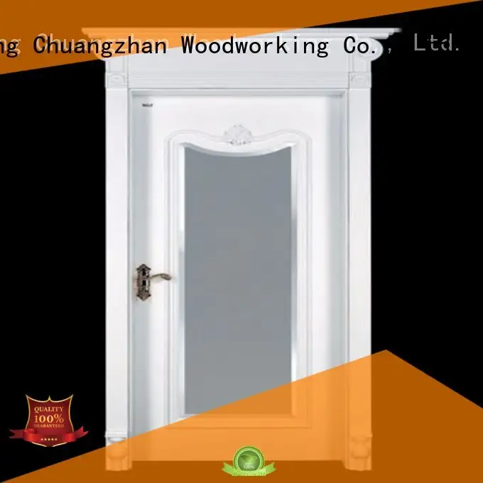 internal white mdf composited wooden door mediterranean sunshine Runcheng Woodworking Brand mdf composite wooden door 1