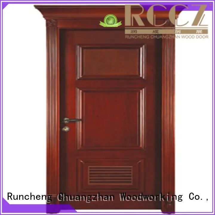 Runcheng Woodworking Brand bedroom kitchen solid wood compound door solid quality factory 1