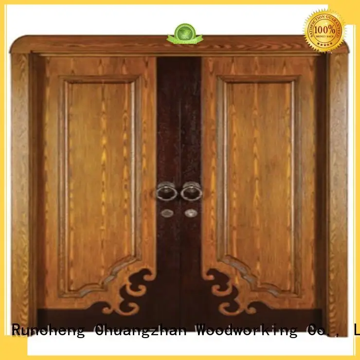 Runcheng Woodworking Brand double kitchen auspicious custom internal double doors 1