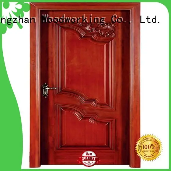 Runcheng Woodworking Brand wooden durable door interior wooden door with solid wood 1