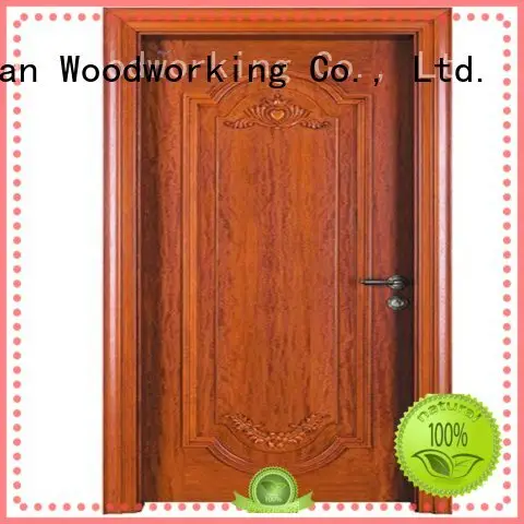 Runcheng Woodworking Brand durable wooden custom cheap wooden front doors 1