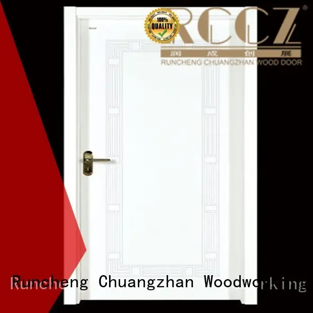 Custom durable interior wooden door with solid wood wooden Runcheng Woodworking 1