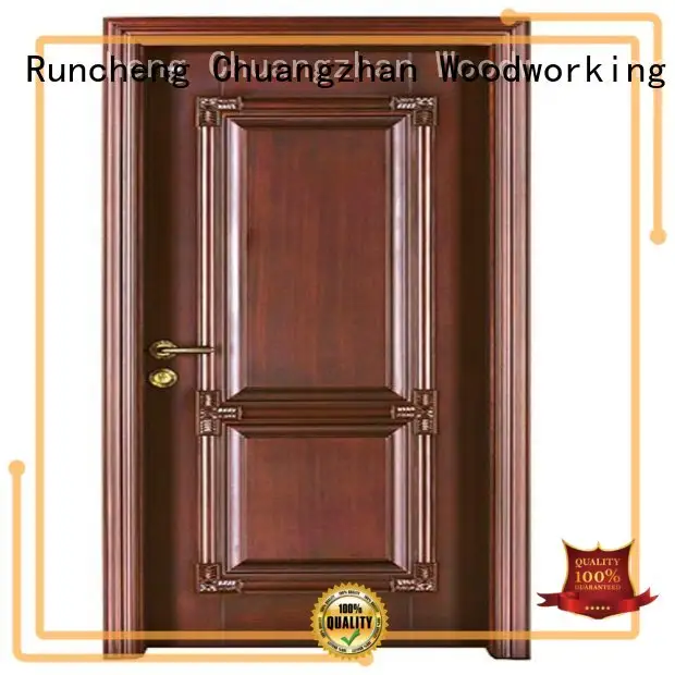 Runcheng Woodworking Brand wooden door cheap wooden front doors durable 1