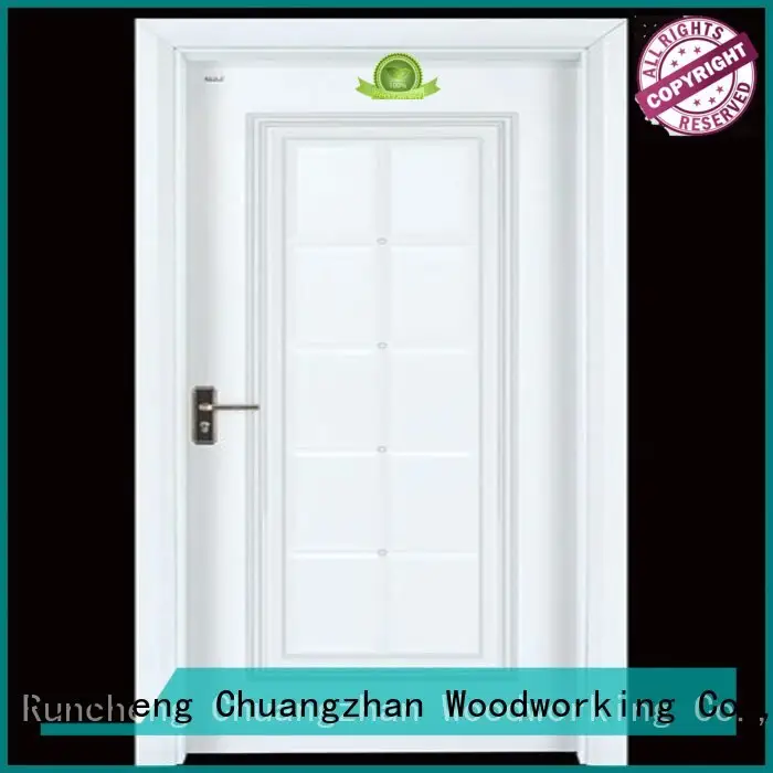 cheap wooden front doors door interior wooden door with solid wood Runcheng Woodworking Brand 1
