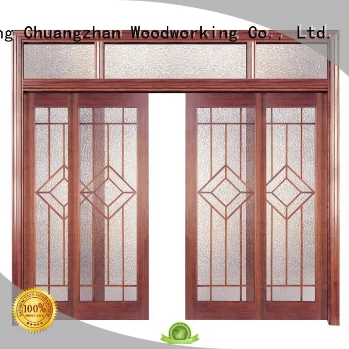 door solid wood composite doors modern design Runcheng Woodworking company 1