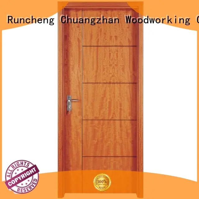 interior modern veneer pure Runcheng Woodworking Brand solid wood composite doors supplier 1