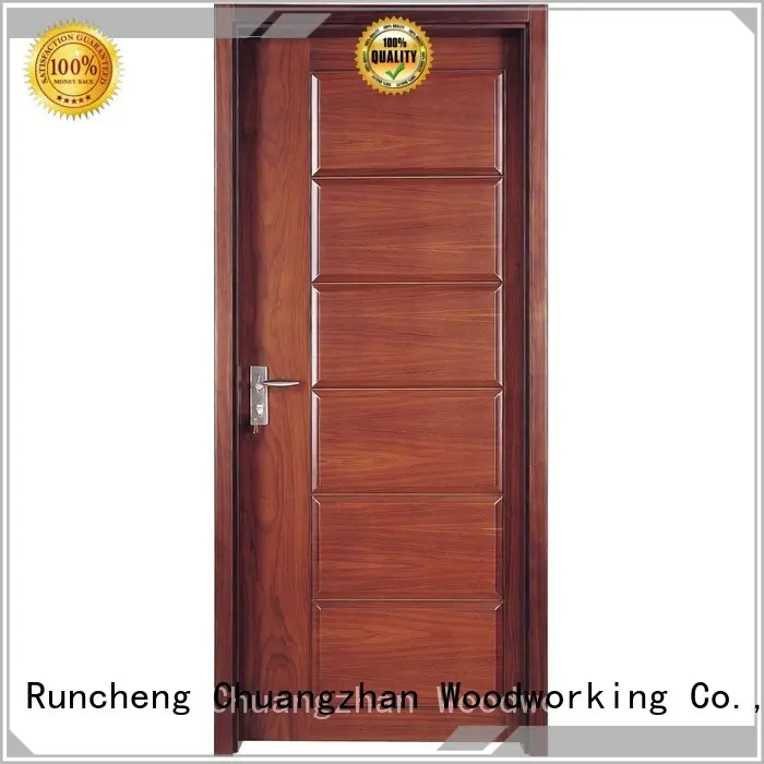 wooden kitchen cabinet doors composited veneer modern design Warranty Runcheng Woodworking 1