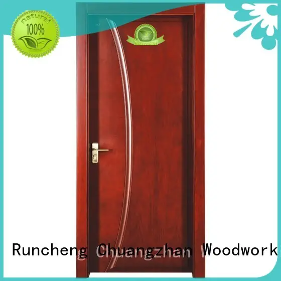 Runcheng Woodworking Brand veneer modern design wooden kitchen cabinet doors composited supplier 1