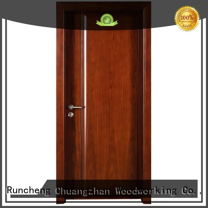 wooden kitchen cabinet doors veneer modern design solid wood composite doors modern Runcheng Woodworking Brand 1