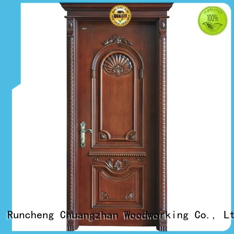 Runcheng Woodworking Brand interior modern composited design solid wood composite doors 1