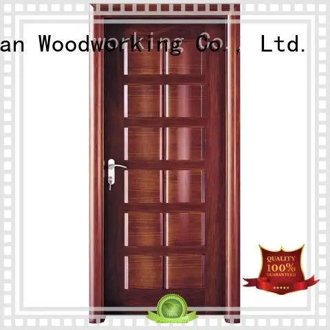 pure solid wood composite doors modern design wooden Runcheng Woodworking company 1