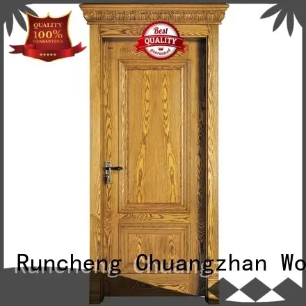 Runcheng Woodworking Brand veneer door solid solid wood composite doors 1