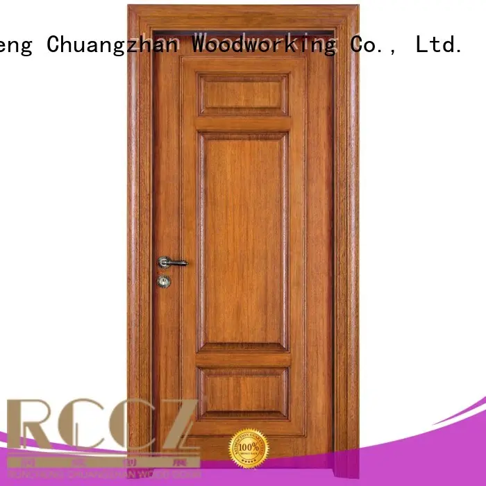 pure door design Runcheng Woodworking Brand solid wood composite doors supplier 1