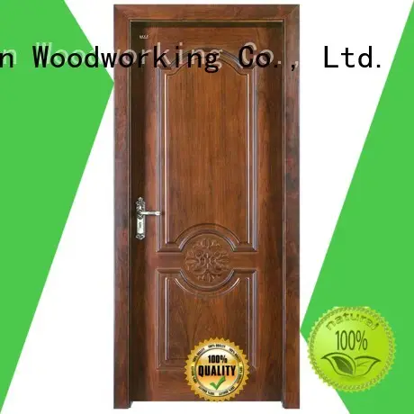 modern design wooden Runcheng Woodworking Brand solid wood composite doors 1