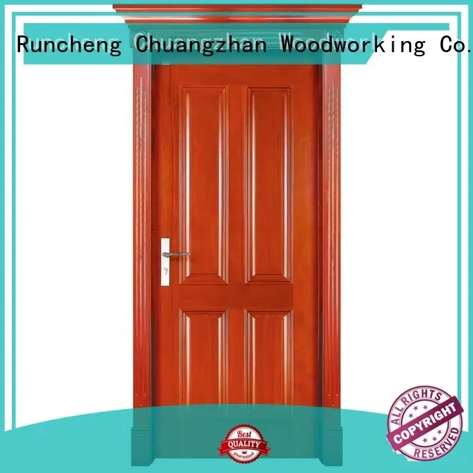 Runcheng Woodworking Brand pure solid wood bifold doors high quality factory 1