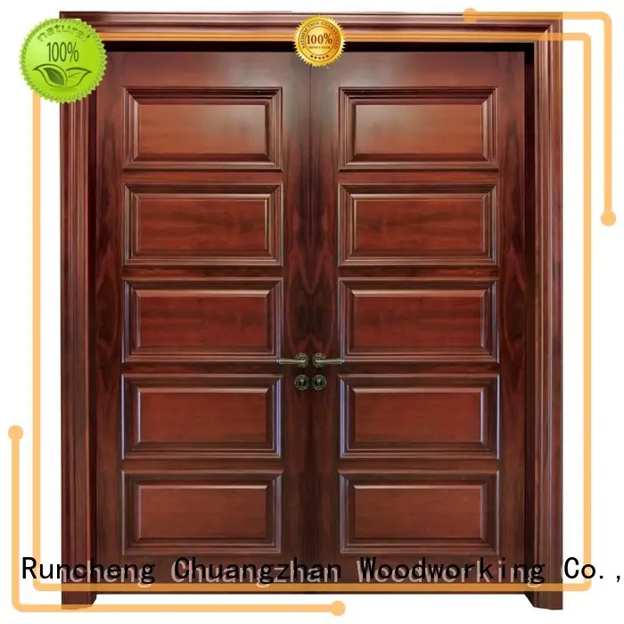 Runcheng Woodworking Brand wooden interior double doors modern supplier 1