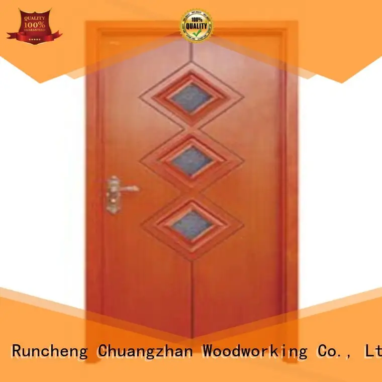 Runcheng Woodworking Brand glazed durable door hardwood glazed internal doors 1