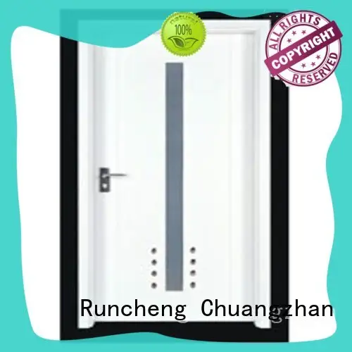 popular solid wood flush exterior door design for homes Runcheng Chuangzhan 1