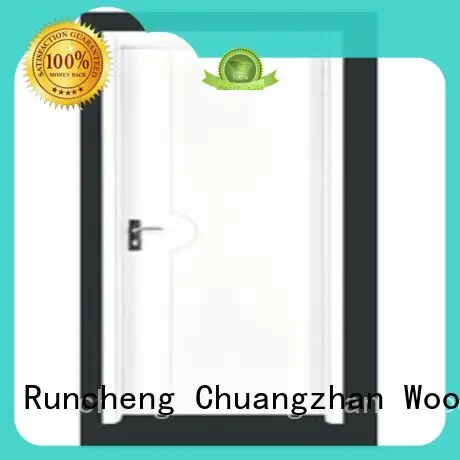 Runcheng Chuangzhan popular solid wood flush exterior door series for indoor 1