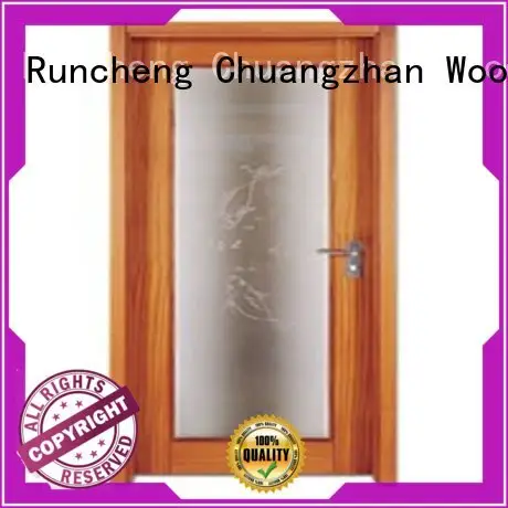 popular solid wood flush exterior door series for offices Runcheng Chuangzhan 1