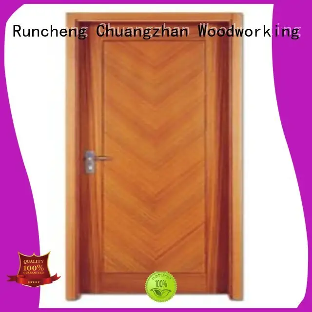 Runcheng Chuangzhan modern solid wood flush door manufacturer for hotels 1