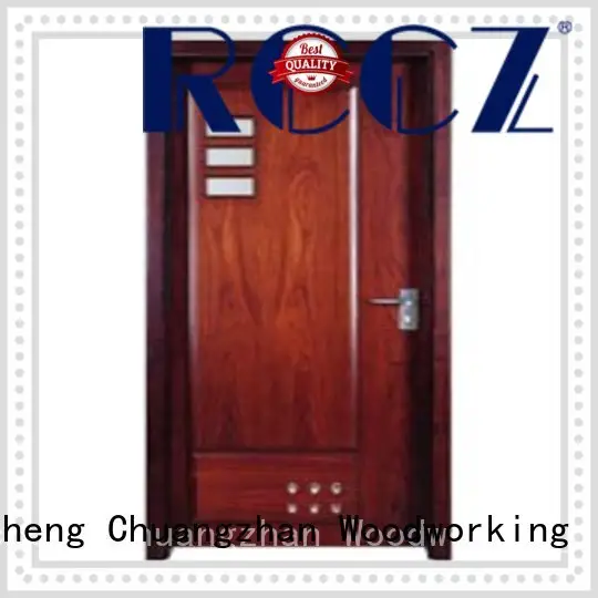 Runcheng Chuangzhan exquisite pine wood flush door manufacturer supplier for villas 1