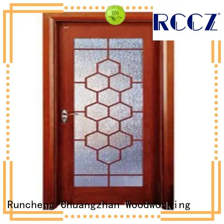 Runcheng Chuangzhan durability white glazed interior doors series for villas 1