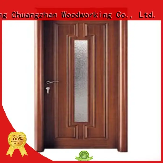 Runcheng Chuangzhan durability glazed wood door wholesale for offices 1