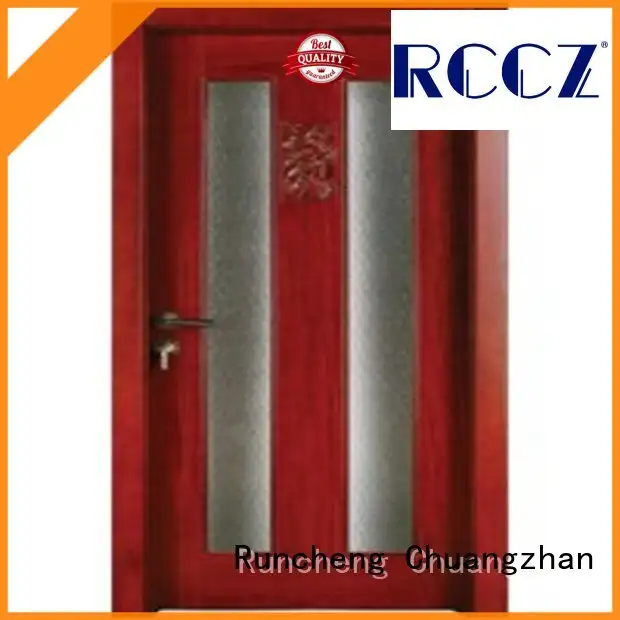 Runcheng Chuangzhan eco-friendly hardwood glazed internal doors supplier for offices 1