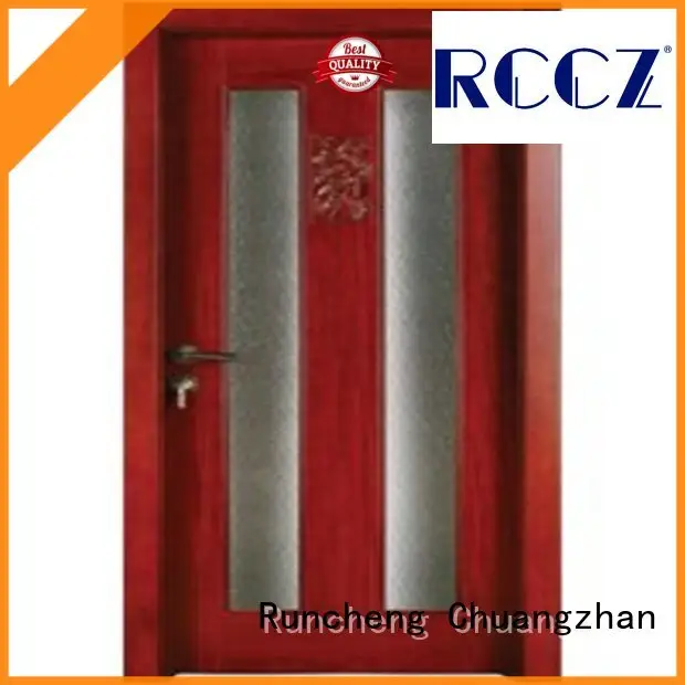 Runcheng Chuangzhan eco-friendly hardwood glazed internal doors supplier for offices 1