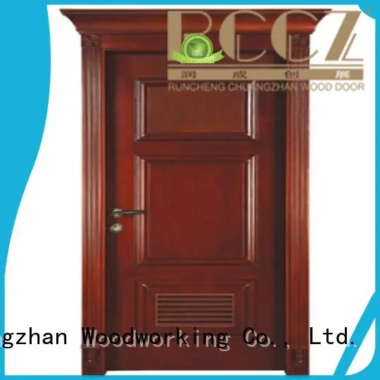 Runcheng Chuangzhan eco-friendly solid wood compound door Suppliers for offices 1