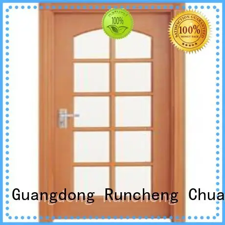Runcheng Chuangzhan durability wooden double glazed doors factory for offices 1