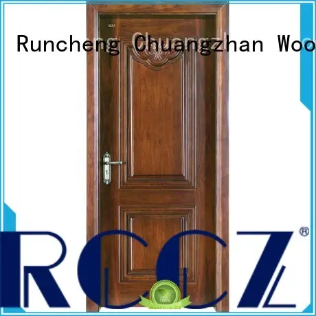 Runcheng Chuangzhan professional solid wood door designs manufacturers for villas 1