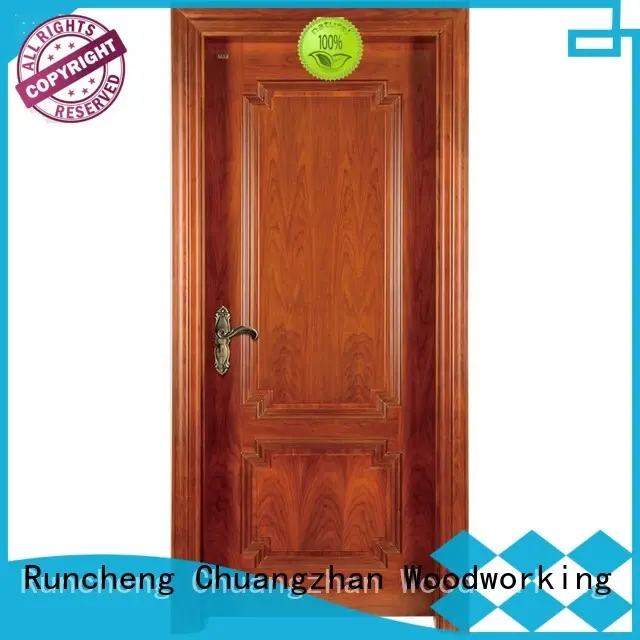 Runcheng Chuangzhan wooden wood composite front doors for business for indoor 1