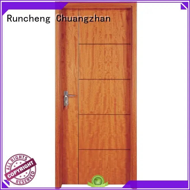Runcheng Chuangzhan attractive wood effect composite door for business for offices 1