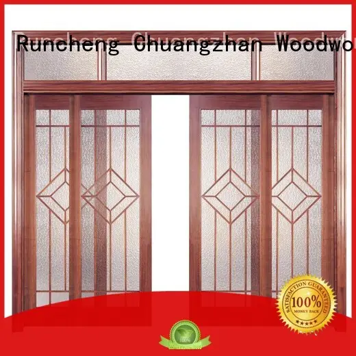 eco-friendly solid composite wooden door interior factory for homes 1