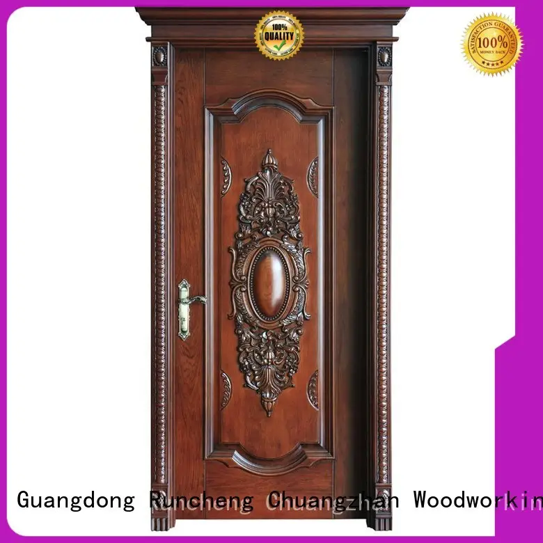 Runcheng Chuangzhan eco-friendly wood effect composite door manufacturers for offices 1