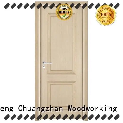 eco-friendly wood effect composite door modern factory for offices 1