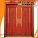 Runcheng Chuangzhan double wood doors with glass with novel design for homes 1