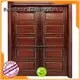 Runcheng Chuangzhan glass double door design in wood manufacturer for hotels 1