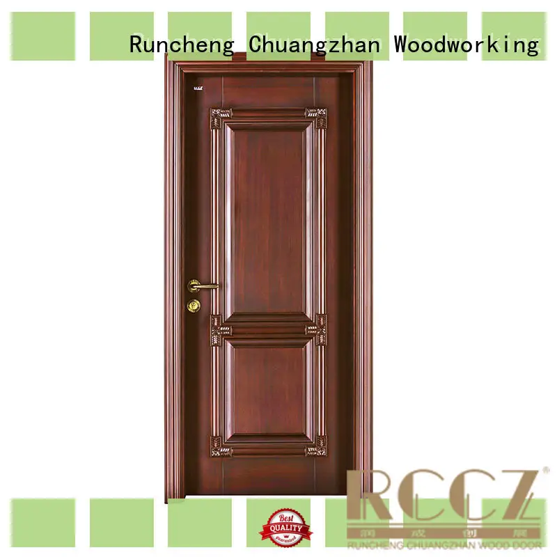 Runcheng Chuangzhan exquisite external wooden doors Suppliers for hotels 1