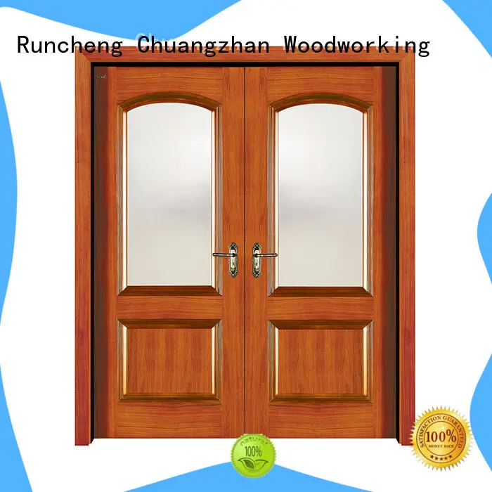 Runcheng Chuangzhan reliable simple wooden door factory for villas 1