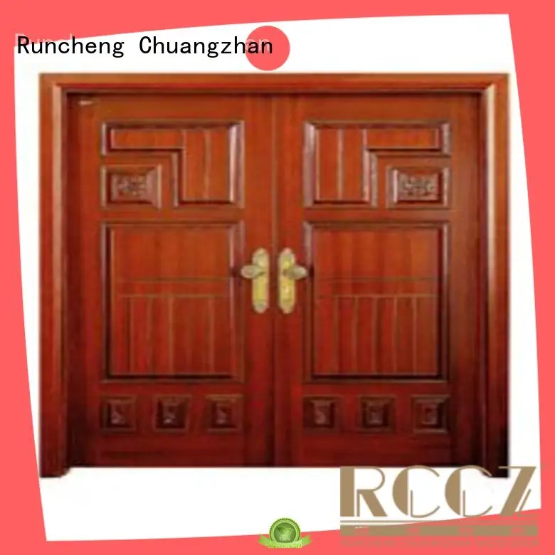 Runcheng Chuangzhan eco-friendly double entry doors manufacturers for indoor 1