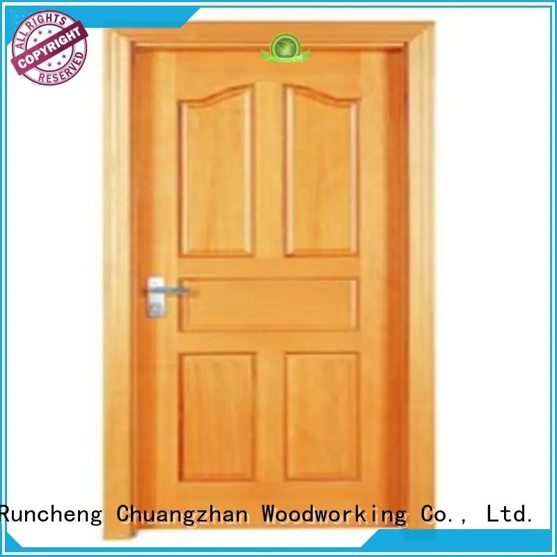 Runcheng Chuangzhan modern wooden flush door design supplier for hotels 1