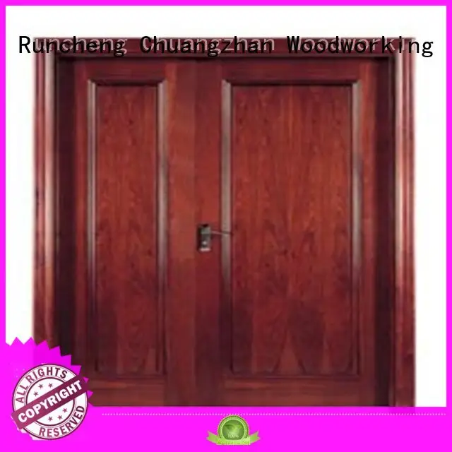 Runcheng Chuangzhan modern hardwood flush door manufacturer for hotels 1