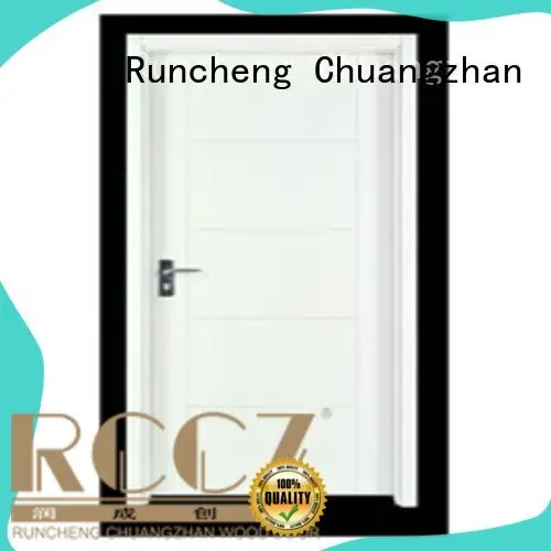 Runcheng Chuangzhan modern wooden flush door design wholesale for hotels 1