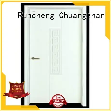 Runcheng Chuangzhan modern pine wood flush door manufacturer wholesale for hotels 1