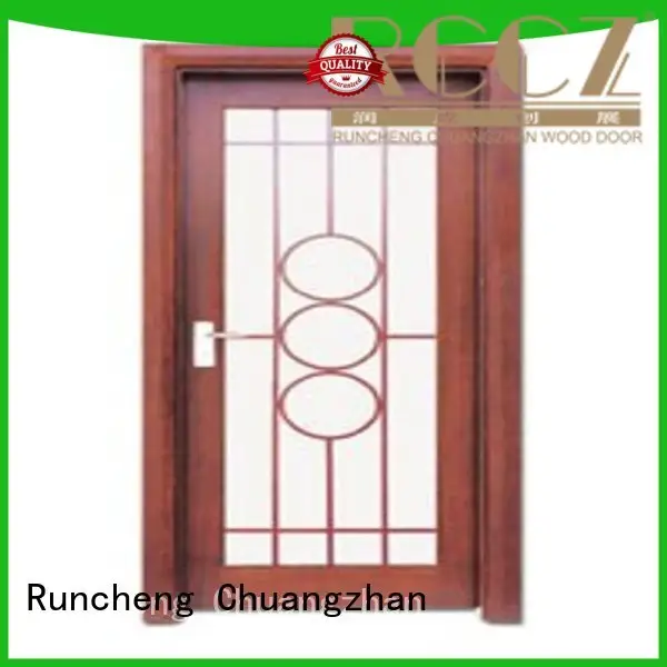 Runcheng Chuangzhan eco-friendly wooden double glazed doors factory for hotels 1