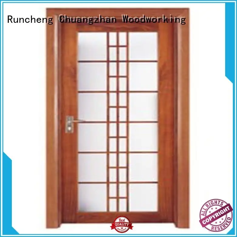 Runcheng Chuangzhan attractive white glazed interior doors for business for offices 1