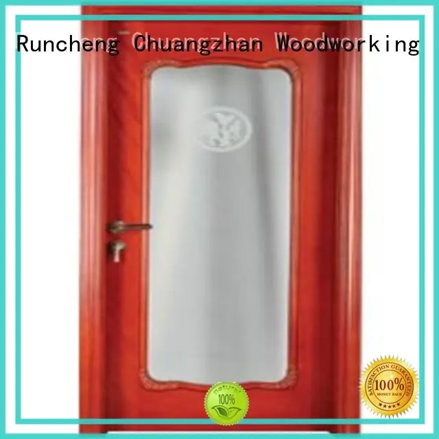 Runcheng Chuangzhan wood double glazed doors Suppliers for hotels 1